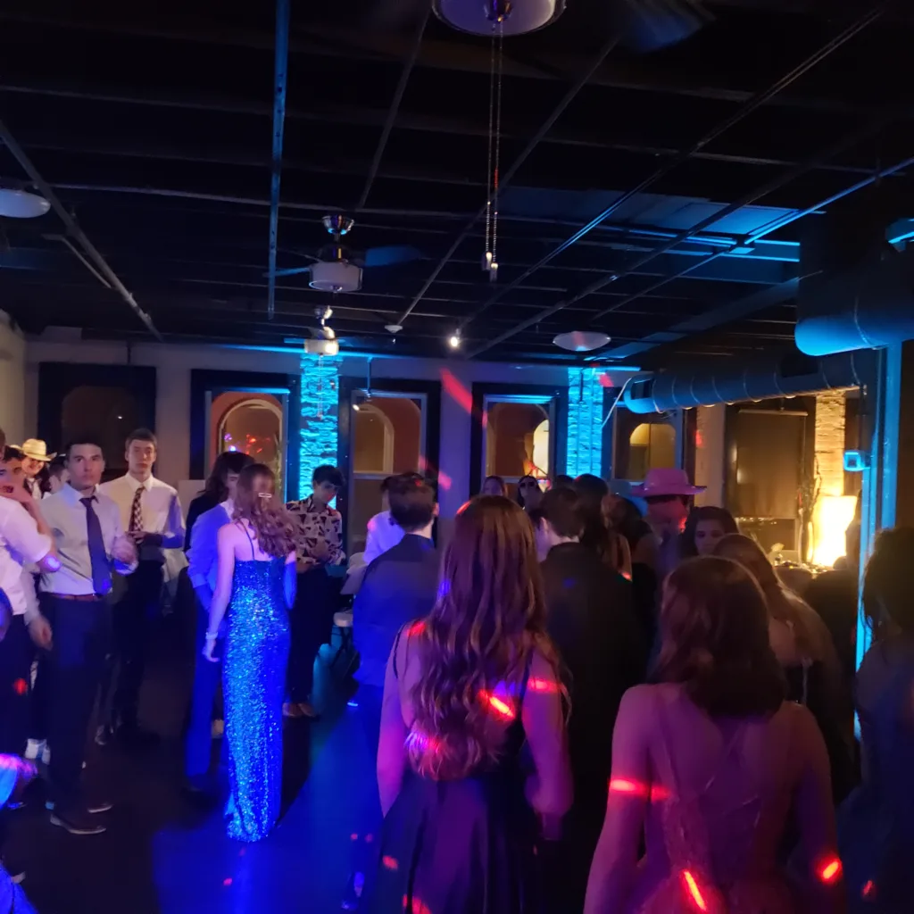 School Dance packed dance floor